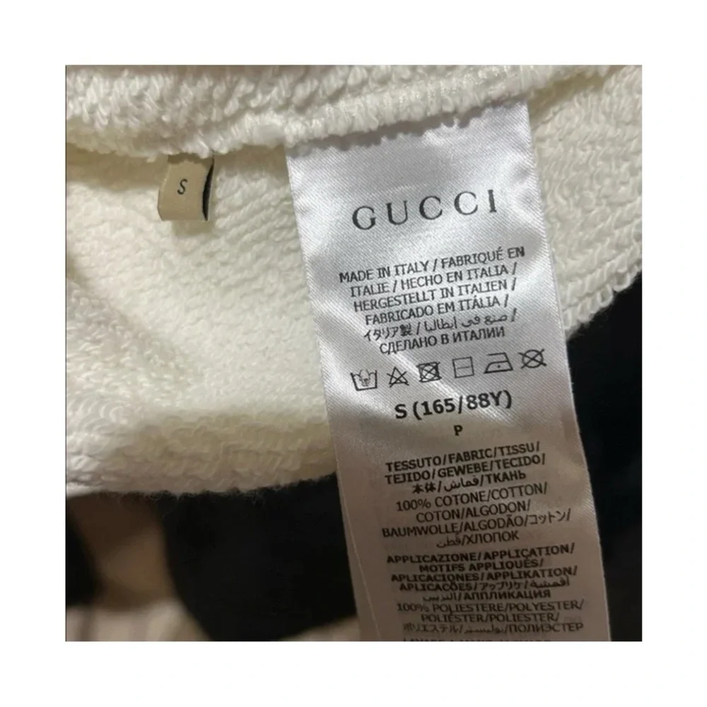 Gucci interlocking G logo, oversized cotton hoodie size small fits large